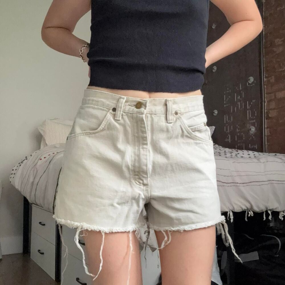Wrangler Women's Tan and Cream Shorts
